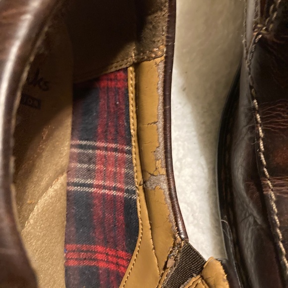 Men's Size 8 Clarks Collection Soft Cushion With Ortholite Loafers Brown - Picture 8 of 11